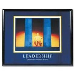 Advantus Corporation Framed Leadership Motivational Print, 30w x 24h, Black Frame (AVT78035)