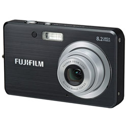 Fuji Film USA FujiFilm FinePix J10 8 Megapixel 3x Optical Zoom ISO1600 & Picture Stabilization Digital Camera - Black