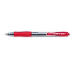 Pilot Corp. Of America G2 Gel Ink Roller Ball Pen, Fine Point, Red Ink (PIL31022)