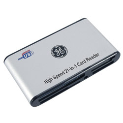 GE 97932 USB 2.0 21-in-1 Card Reader