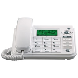 GE Basic Phone - 1 x Phone Line(s) - White