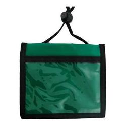 BRADY PEOPLE ID - CIPI GREEN 3-POCKET CREDENTIAL HOLDER W/NYLO