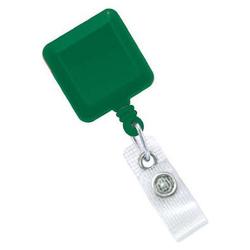 BRADY PEOPLE ID - CIPI GREEN CLIP-ON SQUARE BADGE REEL NO STI