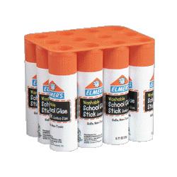 Elmer's Products, Inc. Glue Sticks, goes on Blue dries Clear, .77oz. (BORE524)