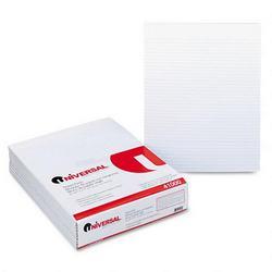 Universal Office Products Glue Top 8 1/2 x 11 Writing Pads, White, Narrow Rule, 50/Pad, Dozen (UNV41000)