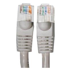 Eforcity Gray 14 foot CAT5E Ethernet Cable - Gold Plated Male to Male RJ45 Connectors for Base-T Networks