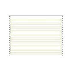 Universal Office Products Green Bar Computer Paper, 14 7/8x11, 3 Parts, 15 lb., 1,100 Shts/Ctn (UNV15754)