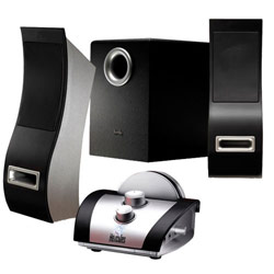 HERCULES Guillemot Hercules XPS 2.1 Lounge Multimedia Speaker System - 2.1-channel - 32W (RMS) / 64W (PMPO)