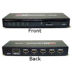 Abacus24-7 HDMI Switch: 5 x 1 Enhanced switch wi/ built in Equalizer & Remote Control