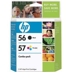 HEWLETT PACKARD HP 56/57 Combo Pack Ink Cartridges - Black, Color