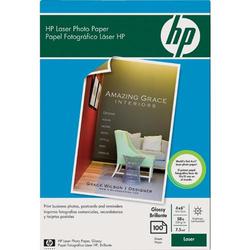 HEWLETT PACKARD HP Color Laser Photo Paper - 4 x 6 - 220g/m - Glossy - 100 x Sheet