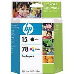 HEWLETT PACKARD HP No. 15D / 78D Combo Pack - Black, Color