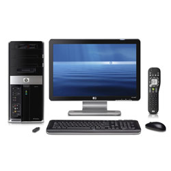 HP Pavilion M9150F Desktop Computer -2.4 GHz Intel Core 2 Quad Processor Q6600 CPU 3 GB (2x1 GB, 2x 512MB) RAM 720 GB (2x360 GB) SATA Hard Drive HD DVD