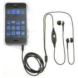 Eforcity Hands-Free Stereo Headset w/ Switch for Apple iPhone, Black