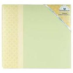 Heartland Moire W/Grosgrain Ribbon Postbound 12X12 Album W/Cover-Celery