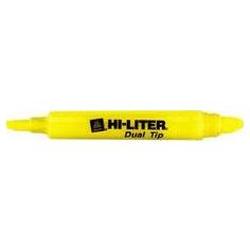 Avery-Dennison Hi Liter® Dual Tip Highlighter, Yellow Ink (AVE26165)