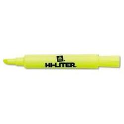 Avery-Dennison Hi Liter® Fluorescent Desk Style Highlighter, Fluorescent Yellow Ink (AVE24000)