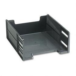 RubberMaid High Capacity Front Load Stackable® Tray, 5 High, Letter Size, Black (RUB17671)