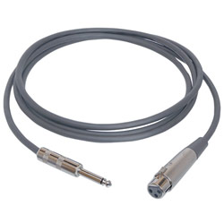 Hosa Standard Hi-Z Microphone Cable - 1 x XLR - 1 x Phono - 10ft