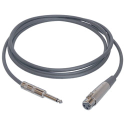 Hosa Standard Hi-Z Microphone Cable - 1 x XLR - 1 x Phono - 25ft