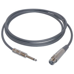 Hosa Standard Hi-Z Microphone Cable - 1 x XLR - 1 x Phono - 25ft