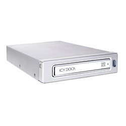 Icy Dock ICY DOCK MB663UR-1S 2.5 SATA to USB Dual External / Internal Screw-less Hard Drive enclosure, Internal Docking for 3.5 Floppy Slot Silver