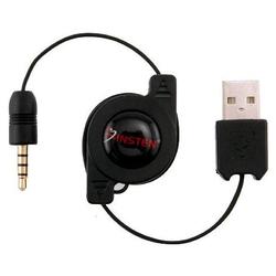 Eforcity INSTEN-Retractable USB [2-in-1] Cable for Apple iPod Gen2 Shuffle, Black