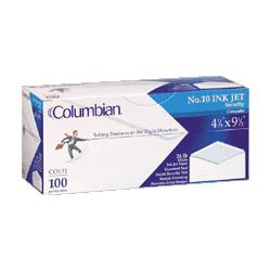 Columbian Envelope Inkjet Security Envelopes, #10, 24 Sub, 4-1/8 x9-1/2 , White (WEVCO131)