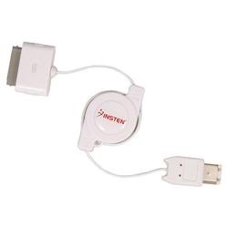 Eforcity Insten - Retractable [2-in-1] 1394 Firewire Cable for Apple iPod including iPod nano / iPod (Video)
