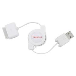 Eforcity Insten - Retractable USB Hotsync Cable for Apple iPod, iPod 3th Generation, iPod 4th Generation, iPo