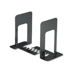 Universal Office Products Interlocking Bookends, Steel, 5 7/8w x 8 1/4d x 9h, Black (UNV54090)