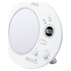 JWIN JXM89 Splash Proof Shower Mirror/CD Player