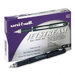 Faber Castell/Sanford Ink Company Jetstream Ballpoint Pen, Windowed Grip, 0.7mm, Medium, Refillable, Black Ink (SAN40173)