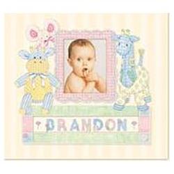 K&Company Kay Stanley Postbound Scrapbook 12x12: Cuddly Friends (Baby Boy, Baby Girl)