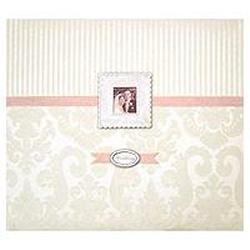 K&Company La Boutique Wedding Postbound Scrapbook 12X12-Bordeaux Silver