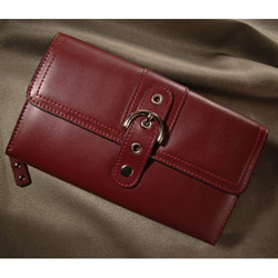 EASTMAN KODAK COMPANY Kodak Fashion Camera Wallet - Top Loading - Leather - Burgundy