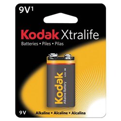 KODAK Kodak XtraLife XL9V1 Alkaline General Purpose Battery - Alkaline - 9V DC - General Purpose Battery