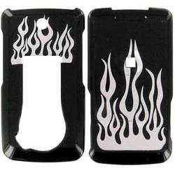 Wireless Emporium, Inc. LG Muziq LX570 Silver Flame Snap-On Protector Case