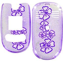 Wireless Emporium, Inc. LG VX8350 Trans. Purple Hawaii Snap-On Protector Case Faceplate