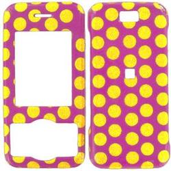 Wireless Emporium, Inc. LG VX8550 Chocolate Hot Pink w/Glitter Dots Snap-On Protector Case