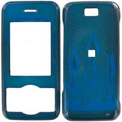 Wireless Emporium, Inc. LG VX8550 Chocolate Trans. Blue Flame Snap-On Protector Case