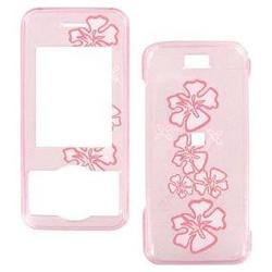 Wireless Emporium, Inc. LG VX8550 Chocolate Trans. Pink Hawaii Snap-On Protector Case