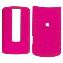 Wireless Emporium, Inc. LG VX8700 Snap-On Rubberized Protector Case w/Clip (Hot Pink)