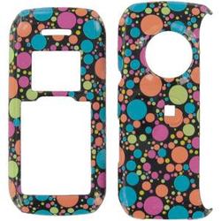 Wireless Emporium, Inc. LG enV VX9900 Black w/ Color Dots Snap-On Protector Case Faceplate
