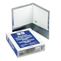 Esselte Pendaflex Corp. Laminated Two Pocket Portfolios, 100 Sheet Capacity, Gray, 25/Box (ESS51705)