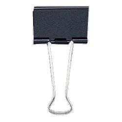 Sparco Products Large Binder Clip, 2 Wide,1 Capacity,Black/Silver (SPR87010)