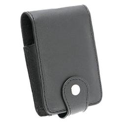 Eforcity Leather Case w/ Cover for Creative Zen Micro / MicroPhoto, Black