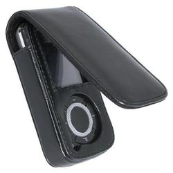 Eforcity Leather Case w/ Cover for SanDisk Sansa e200 / e200R series MP3 Player, Black Brand