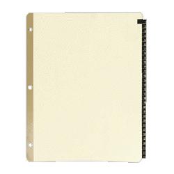 Sparco Products Leather Tab Indexes, Daily, 11 x8-1/2 , Black Leather (SPR01182)