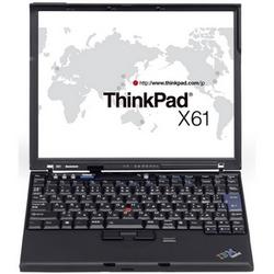 LENOVO CUSTOM TP AND DT Lenovo ThinkPad X61 Notebook - Intel Centrino Pro Core 2 Duo T8100 2.1GHz - 12.1 XGA - 1GB DDR2 SDRAM - 100GB HDD - DVD-Writer (DVD-RAM/ R/ RW) - Gigabit Ether